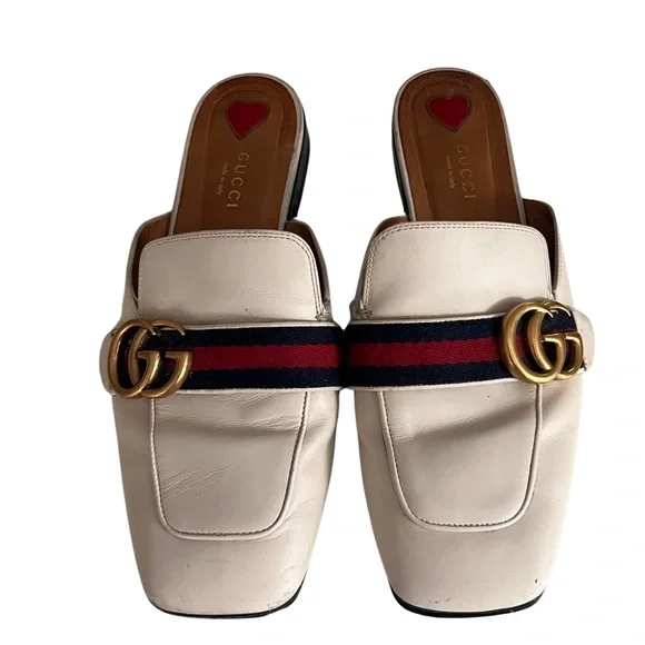 Gucci | Shoes | Gucci Leather Mules Sz 75 | Poshmark
